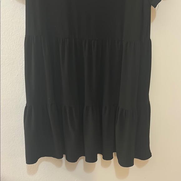 Nicole Miller Black Tiered Dress XL - Picture 6 of 7
